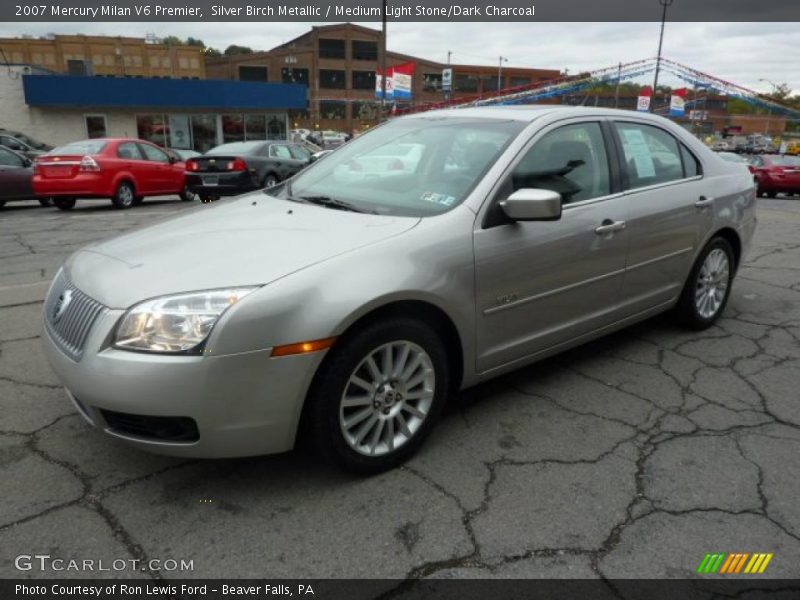 Silver Birch Metallic / Medium Light Stone/Dark Charcoal 2007 Mercury Milan V6 Premier