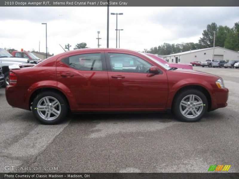 Inferno Red Crystal Pearl / Dark Slate Gray 2010 Dodge Avenger R/T