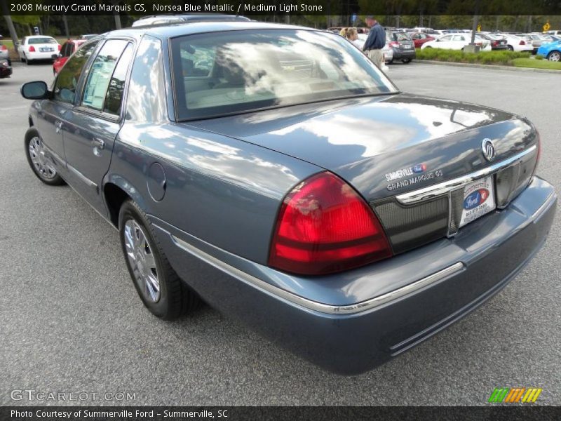 Norsea Blue Metallic / Medium Light Stone 2008 Mercury Grand Marquis GS