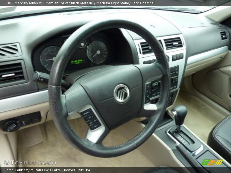 Silver Birch Metallic / Medium Light Stone/Dark Charcoal 2007 Mercury Milan V6 Premier