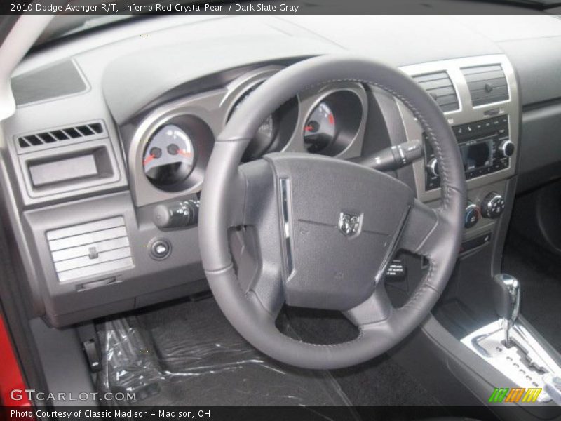 Inferno Red Crystal Pearl / Dark Slate Gray 2010 Dodge Avenger R/T