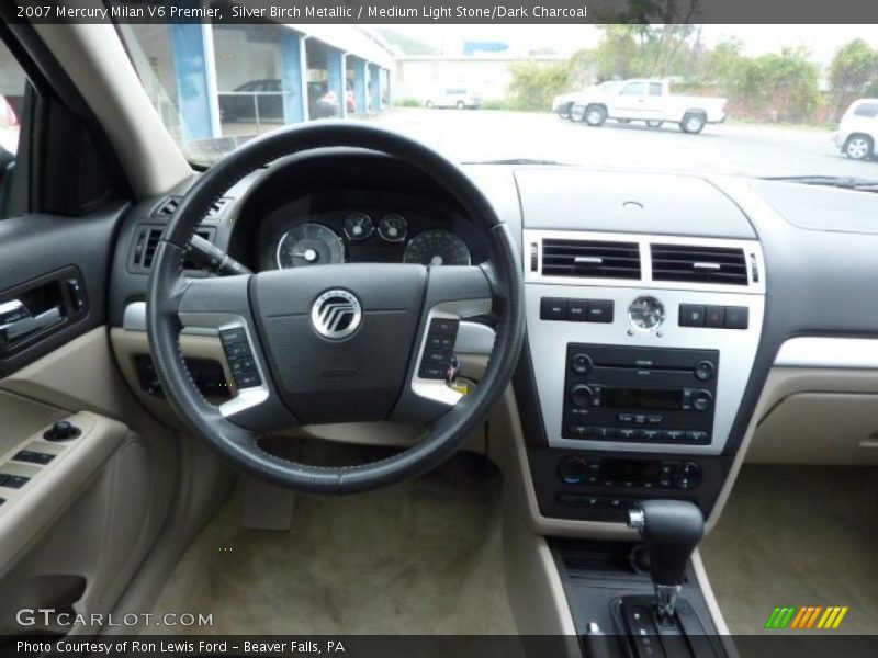Silver Birch Metallic / Medium Light Stone/Dark Charcoal 2007 Mercury Milan V6 Premier