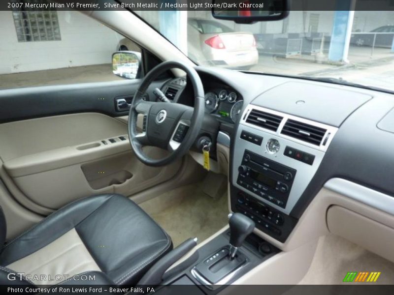 Silver Birch Metallic / Medium Light Stone/Dark Charcoal 2007 Mercury Milan V6 Premier
