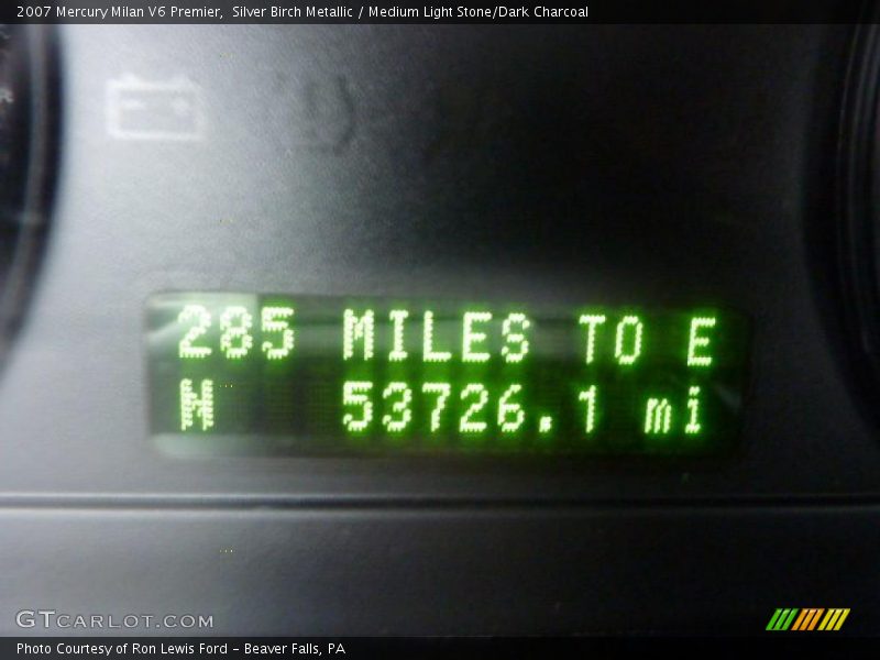 Silver Birch Metallic / Medium Light Stone/Dark Charcoal 2007 Mercury Milan V6 Premier