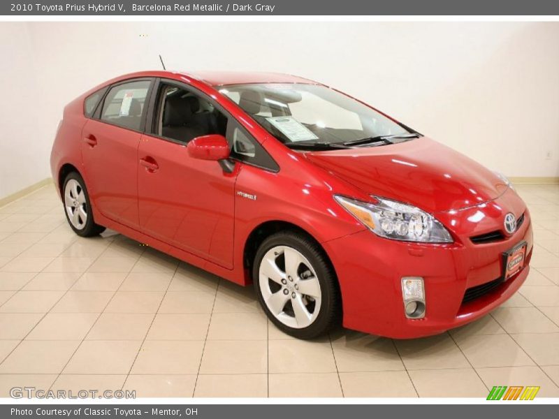 Barcelona Red Metallic / Dark Gray 2010 Toyota Prius Hybrid V