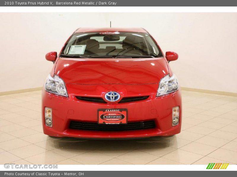 Barcelona Red Metallic / Dark Gray 2010 Toyota Prius Hybrid V