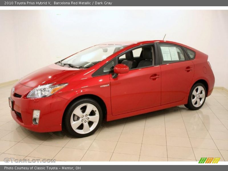 Barcelona Red Metallic / Dark Gray 2010 Toyota Prius Hybrid V