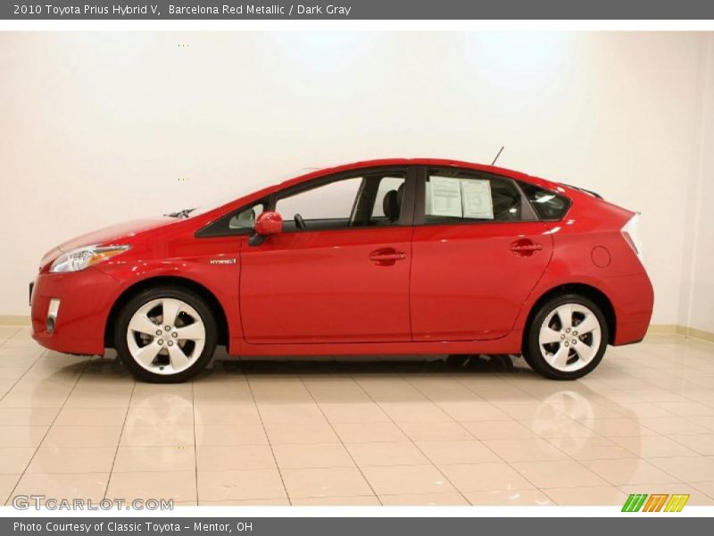 Barcelona Red Metallic / Dark Gray 2010 Toyota Prius Hybrid V