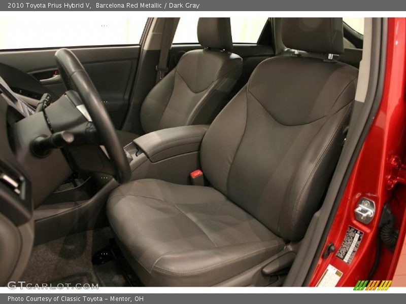 Barcelona Red Metallic / Dark Gray 2010 Toyota Prius Hybrid V