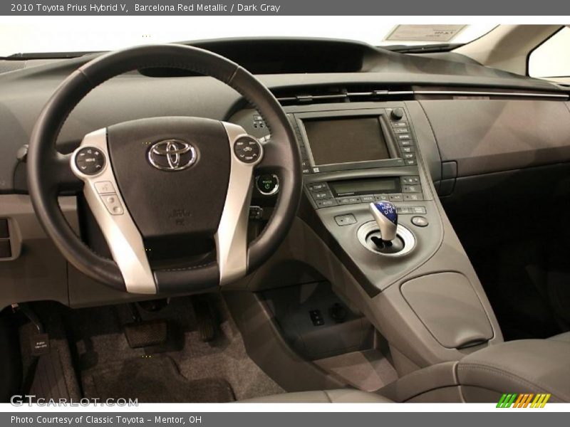 Barcelona Red Metallic / Dark Gray 2010 Toyota Prius Hybrid V