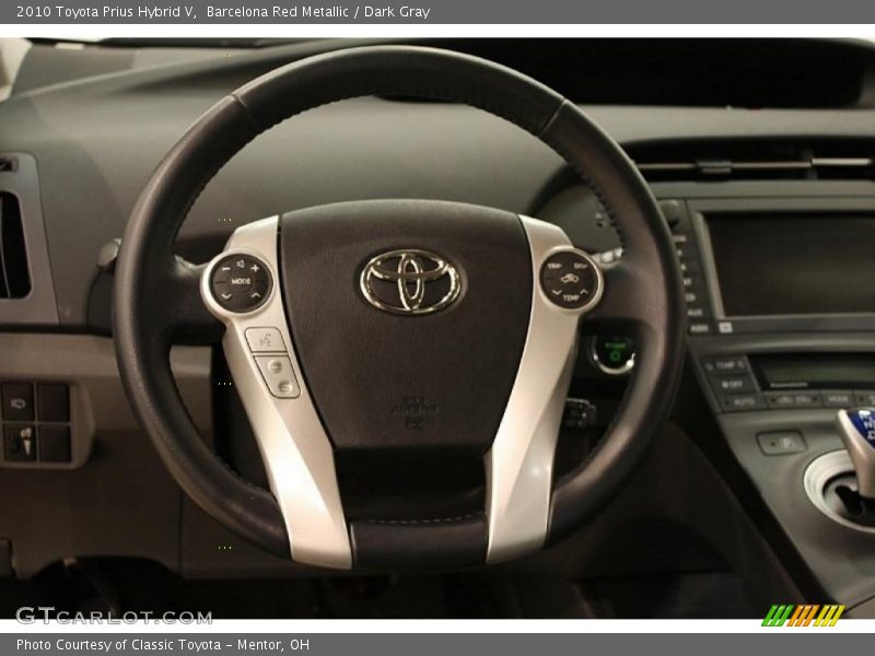 Barcelona Red Metallic / Dark Gray 2010 Toyota Prius Hybrid V
