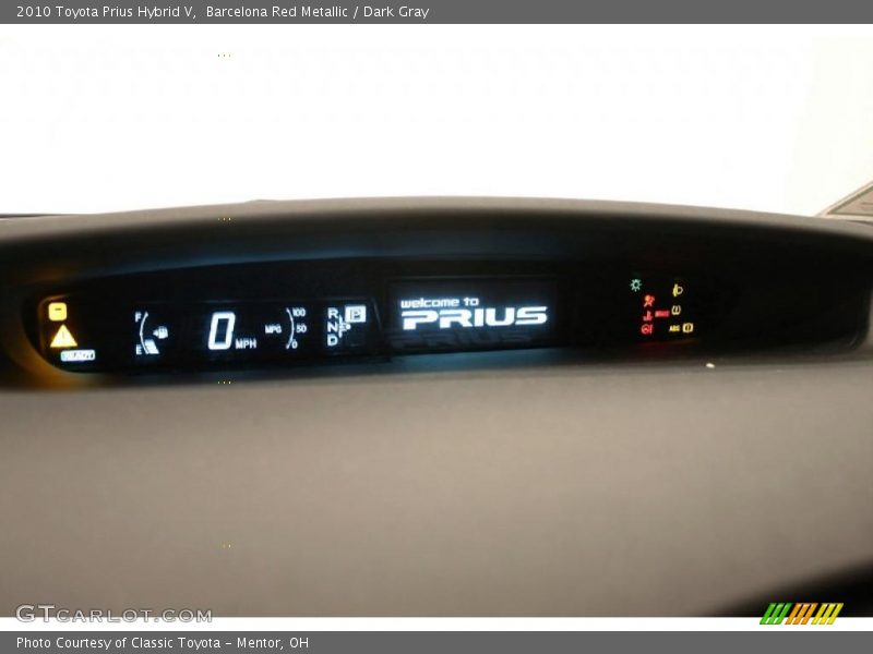Barcelona Red Metallic / Dark Gray 2010 Toyota Prius Hybrid V