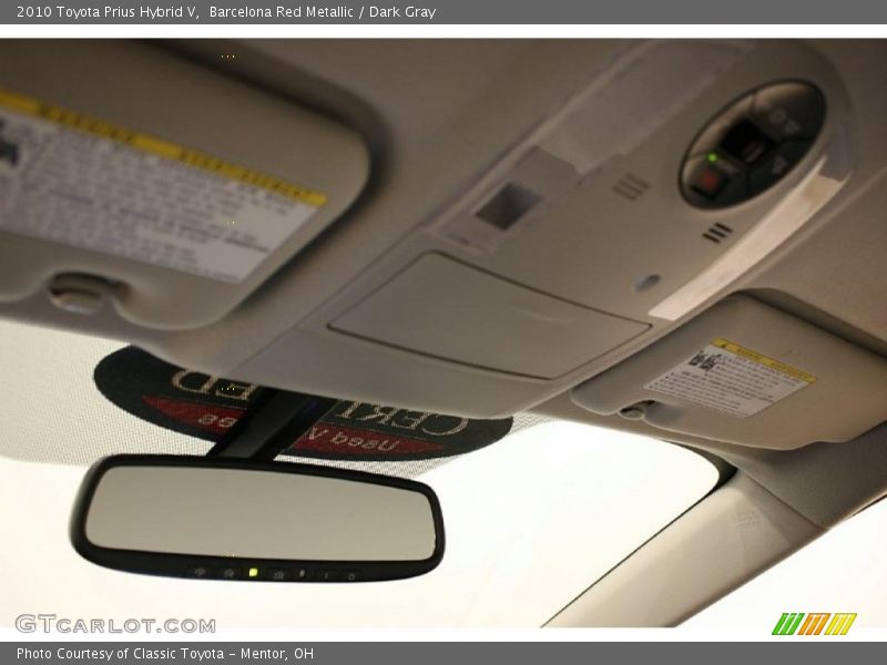 Barcelona Red Metallic / Dark Gray 2010 Toyota Prius Hybrid V