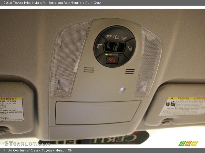 Barcelona Red Metallic / Dark Gray 2010 Toyota Prius Hybrid V