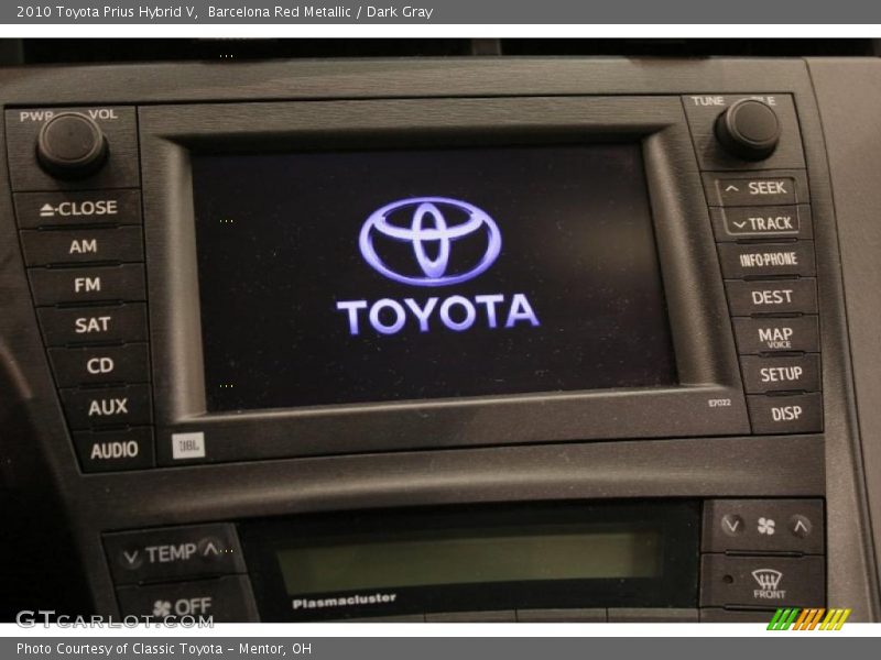Barcelona Red Metallic / Dark Gray 2010 Toyota Prius Hybrid V