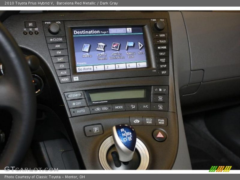 Barcelona Red Metallic / Dark Gray 2010 Toyota Prius Hybrid V