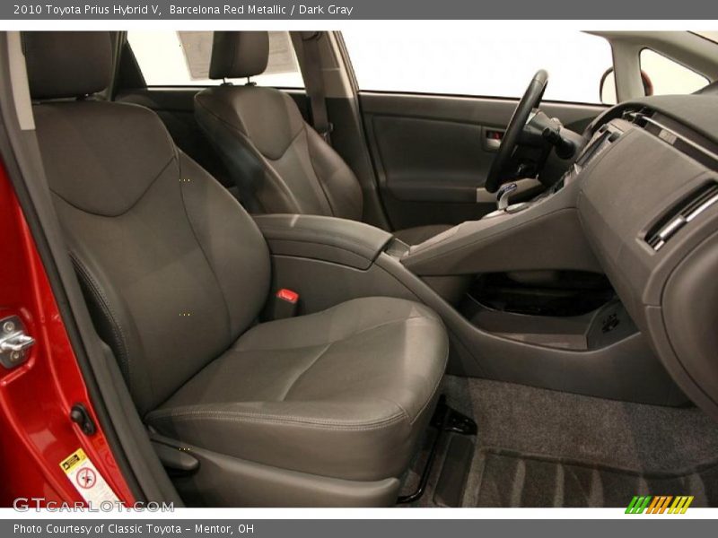 Barcelona Red Metallic / Dark Gray 2010 Toyota Prius Hybrid V