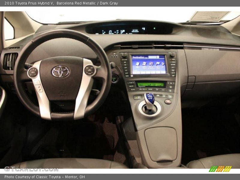 Barcelona Red Metallic / Dark Gray 2010 Toyota Prius Hybrid V