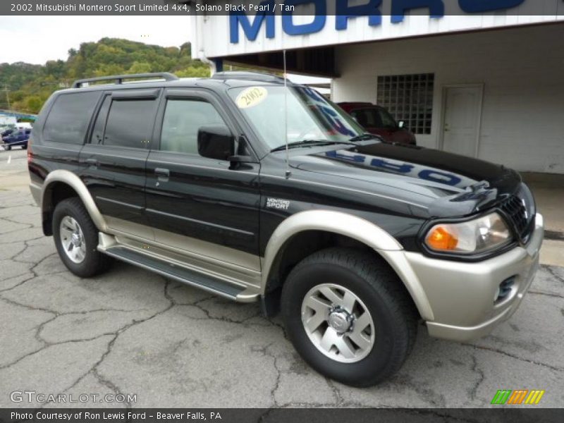 Solano Black Pearl / Tan 2002 Mitsubishi Montero Sport Limited 4x4