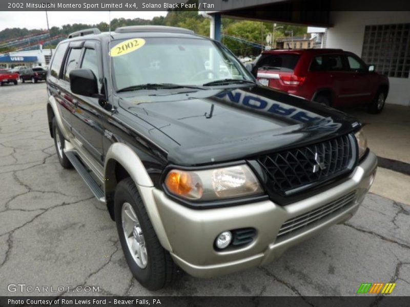 Solano Black Pearl / Tan 2002 Mitsubishi Montero Sport Limited 4x4