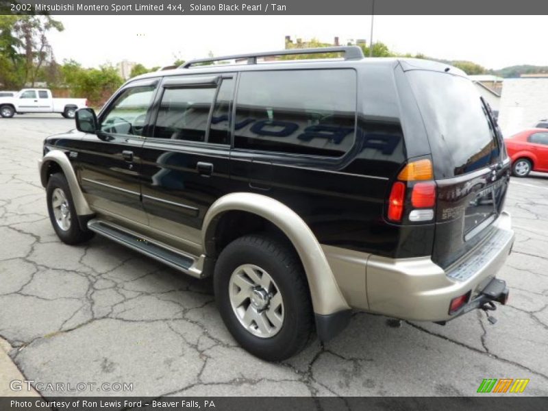 Solano Black Pearl / Tan 2002 Mitsubishi Montero Sport Limited 4x4
