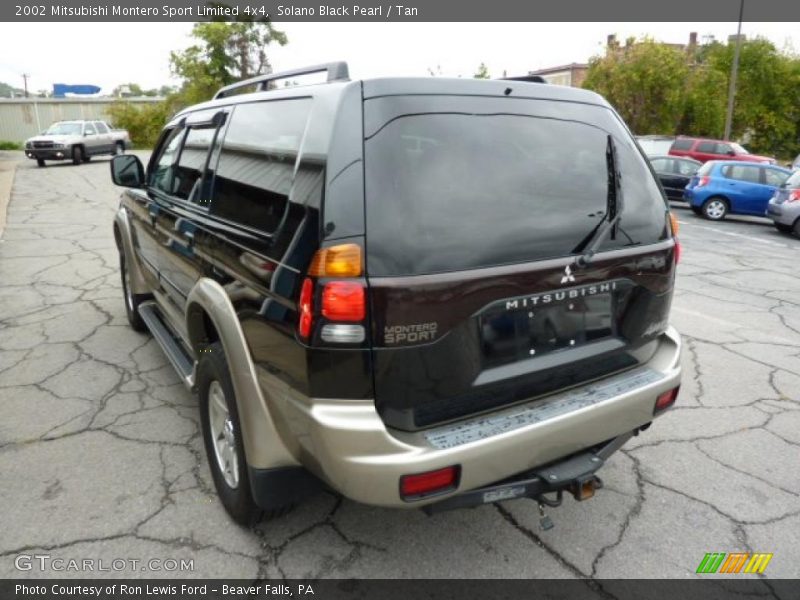 Solano Black Pearl / Tan 2002 Mitsubishi Montero Sport Limited 4x4