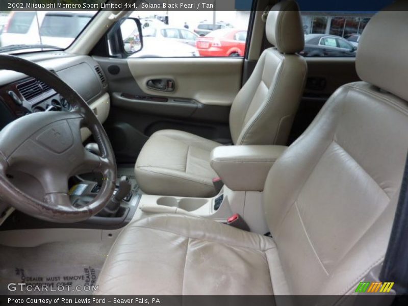 Solano Black Pearl / Tan 2002 Mitsubishi Montero Sport Limited 4x4