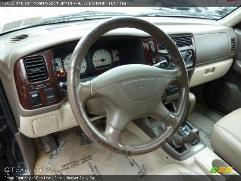 Solano Black Pearl / Tan 2002 Mitsubishi Montero Sport Limited 4x4