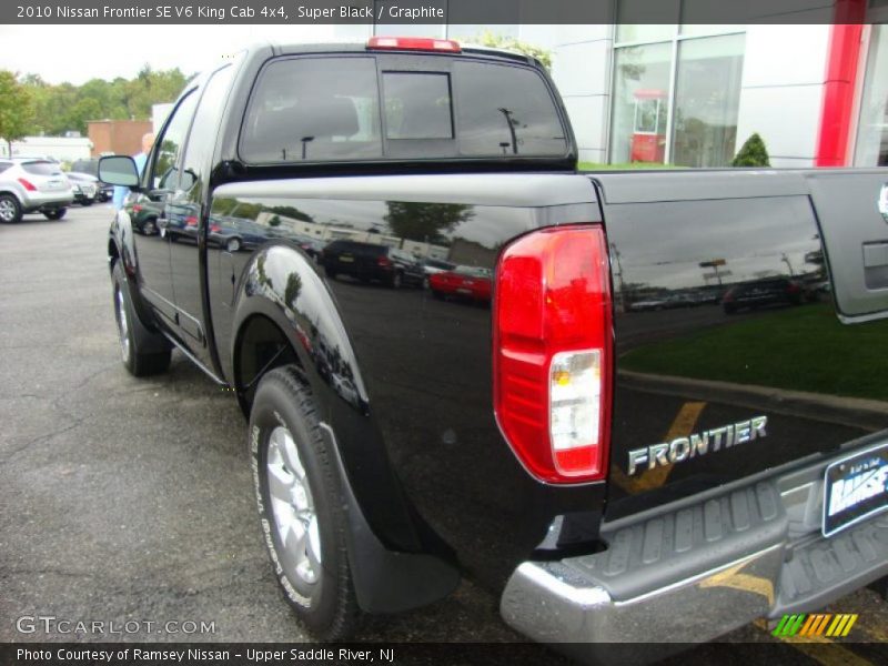 Super Black / Graphite 2010 Nissan Frontier SE V6 King Cab 4x4