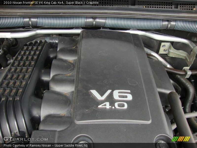 Super Black / Graphite 2010 Nissan Frontier SE V6 King Cab 4x4