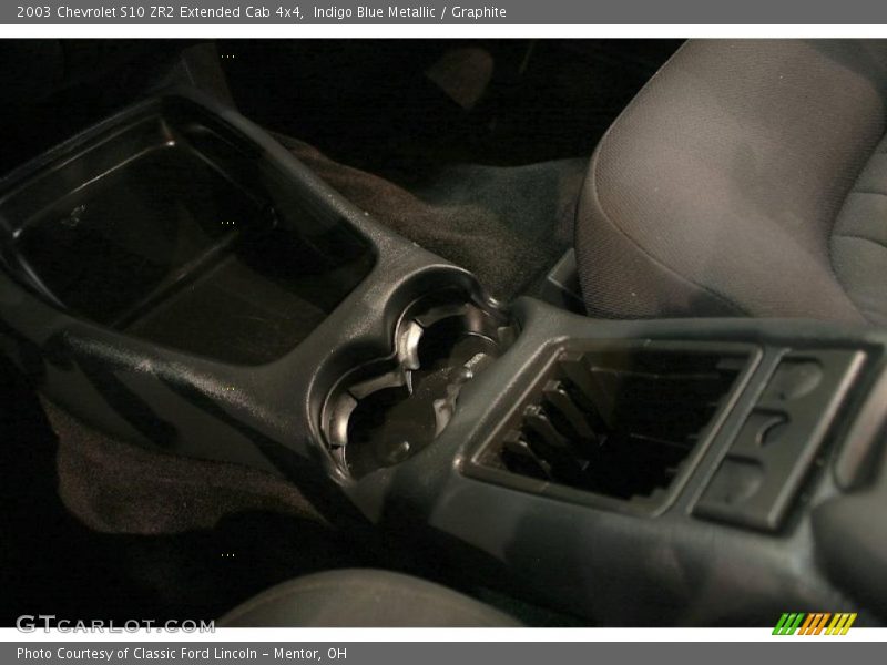 Indigo Blue Metallic / Graphite 2003 Chevrolet S10 ZR2 Extended Cab 4x4