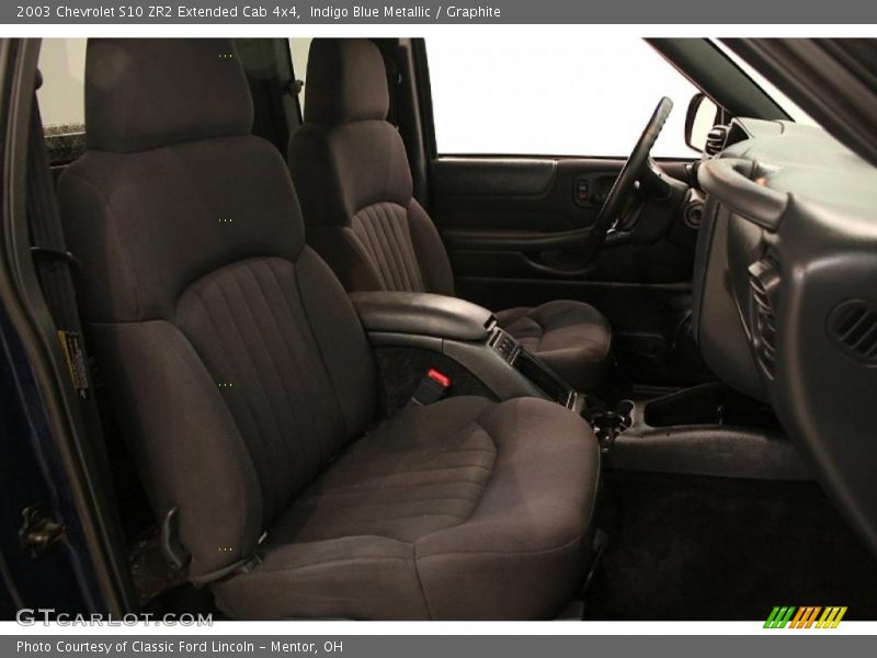 Indigo Blue Metallic / Graphite 2003 Chevrolet S10 ZR2 Extended Cab 4x4