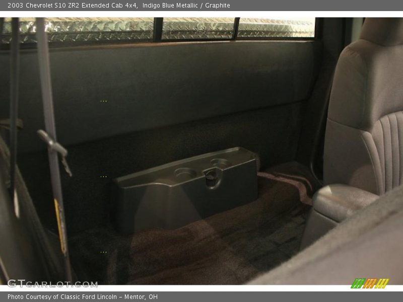 Indigo Blue Metallic / Graphite 2003 Chevrolet S10 ZR2 Extended Cab 4x4