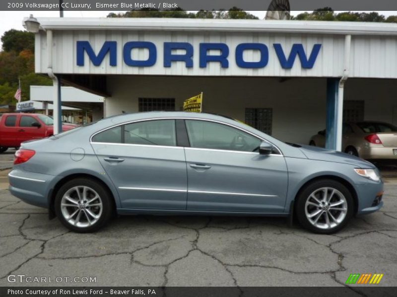 Eismeer Blue Metallic / Black 2009 Volkswagen CC Luxury