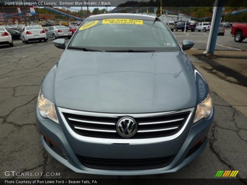 Eismeer Blue Metallic / Black 2009 Volkswagen CC Luxury