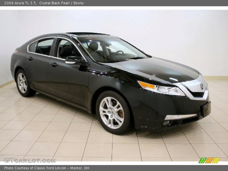 Crystal Black Pearl / Ebony 2009 Acura TL 3.5