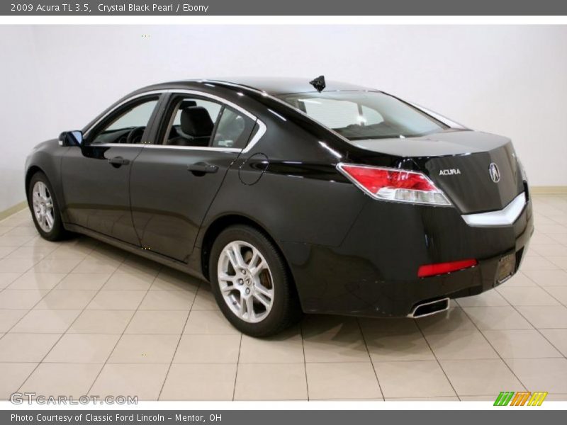 Crystal Black Pearl / Ebony 2009 Acura TL 3.5
