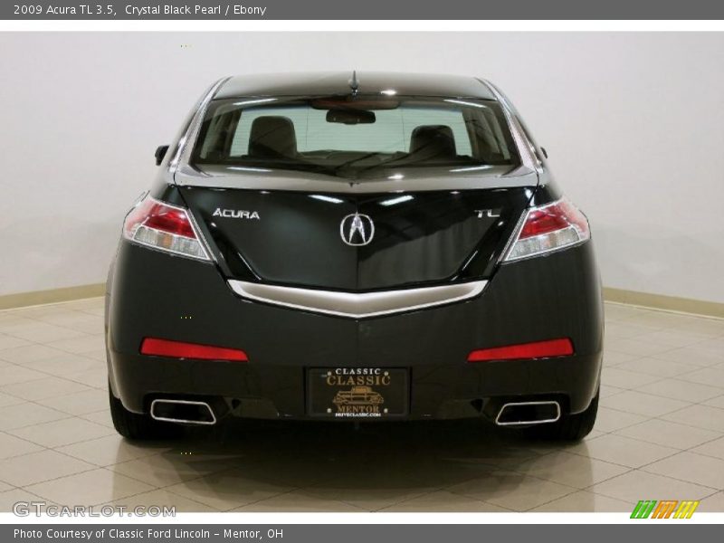 Crystal Black Pearl / Ebony 2009 Acura TL 3.5