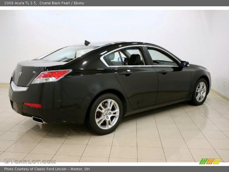 Crystal Black Pearl / Ebony 2009 Acura TL 3.5