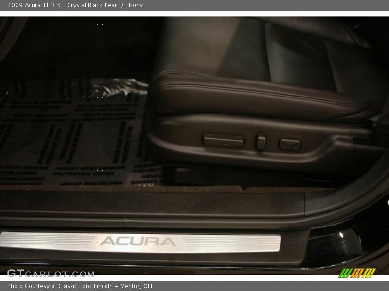 Crystal Black Pearl / Ebony 2009 Acura TL 3.5