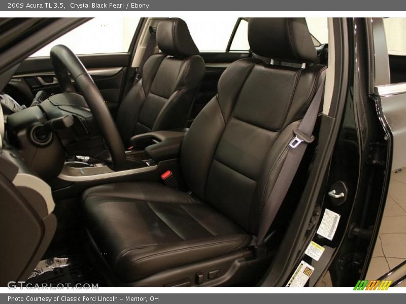 Crystal Black Pearl / Ebony 2009 Acura TL 3.5