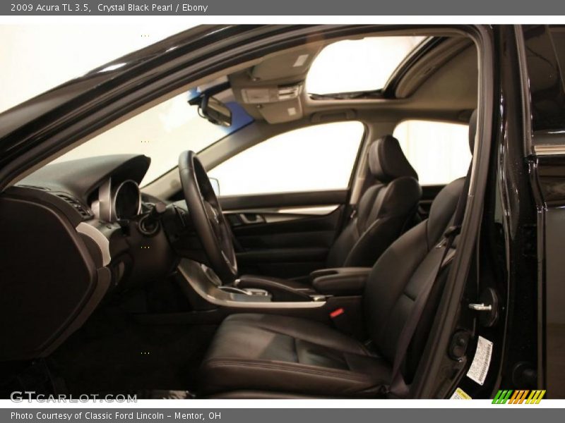 Crystal Black Pearl / Ebony 2009 Acura TL 3.5