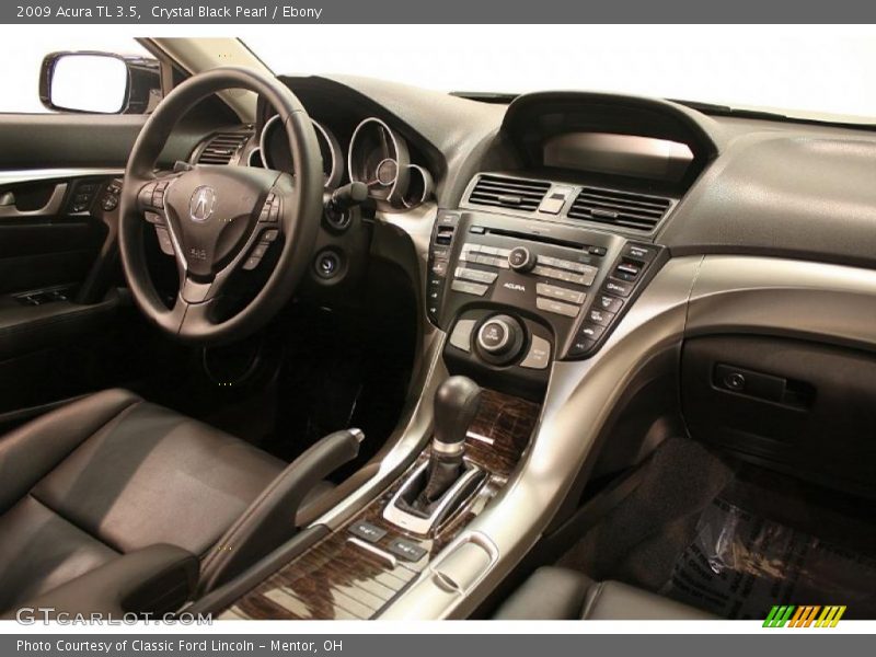 Crystal Black Pearl / Ebony 2009 Acura TL 3.5