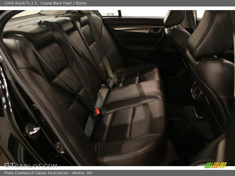 Crystal Black Pearl / Ebony 2009 Acura TL 3.5