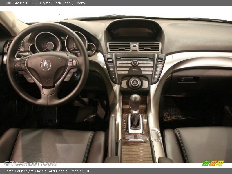 Crystal Black Pearl / Ebony 2009 Acura TL 3.5