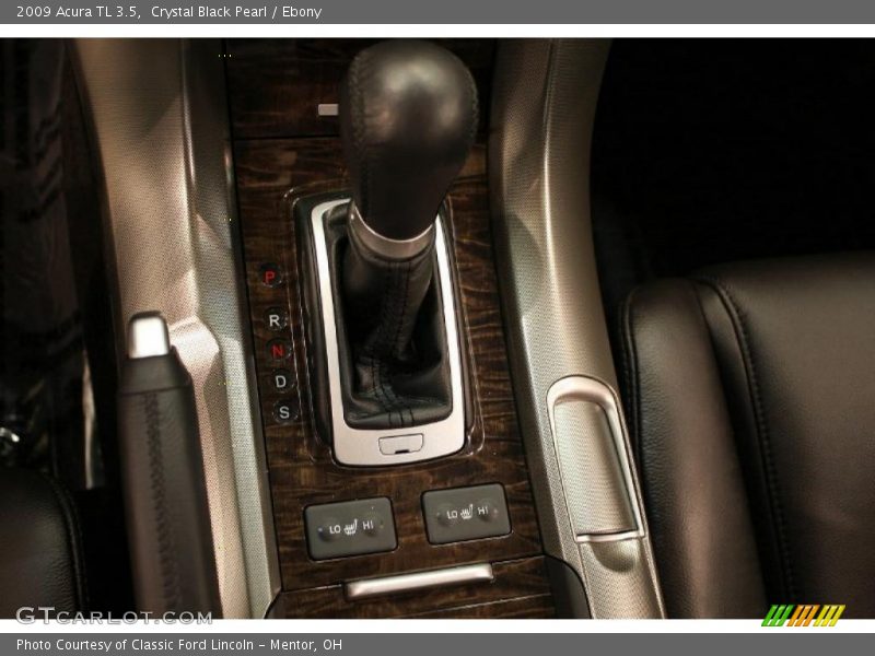 Crystal Black Pearl / Ebony 2009 Acura TL 3.5