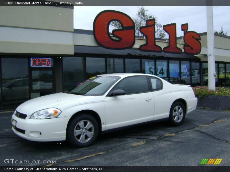 White / Ebony 2006 Chevrolet Monte Carlo LT