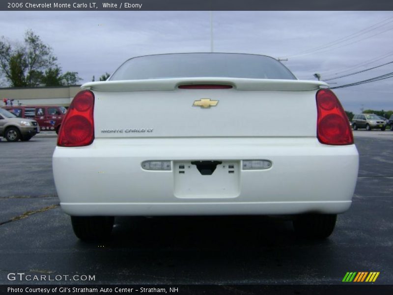White / Ebony 2006 Chevrolet Monte Carlo LT