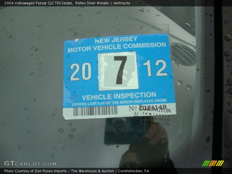Reflex Silver Metallic / Anthracite 2004 Volkswagen Passat GLS TDI Sedan