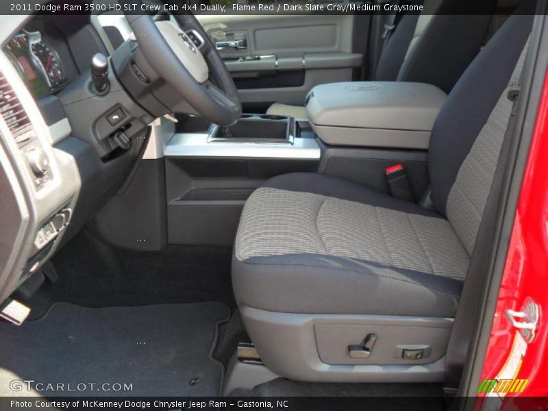 Flame Red / Dark Slate Gray/Medium Graystone 2011 Dodge Ram 3500 HD SLT Crew Cab 4x4 Dually